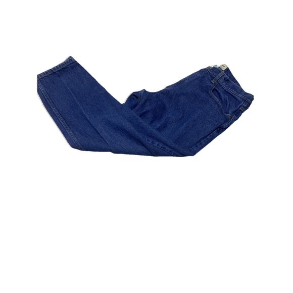 LL Bean Jeans Mens Tag 36x28 Actual 34x27 Blue Classic Fit Dark Straight - Picture 1 of 12